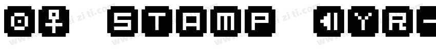 BM stamp Cyr字体转换